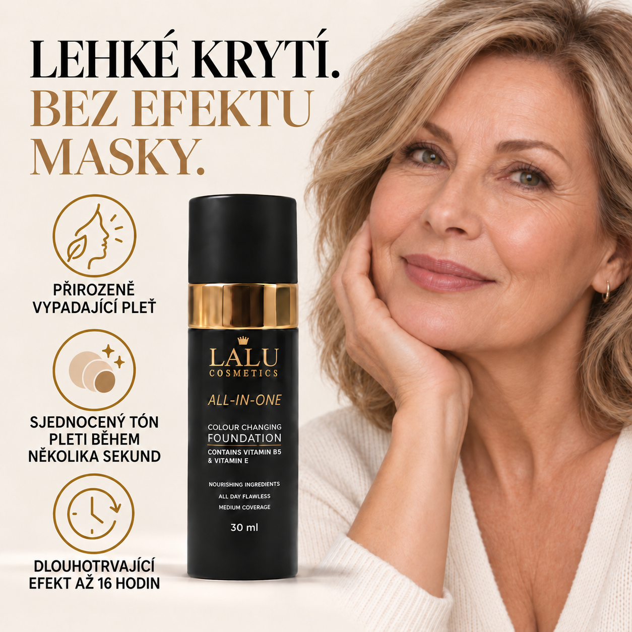 Make-up měnící barvu